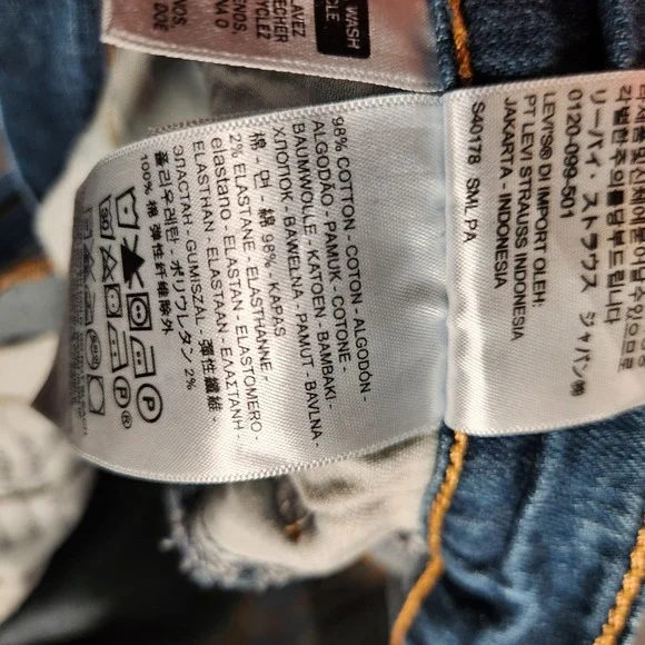 Levi's 505 Jeans Men's‎ 33X30 Blue Straight Regular Fit - Picture 10 of 16